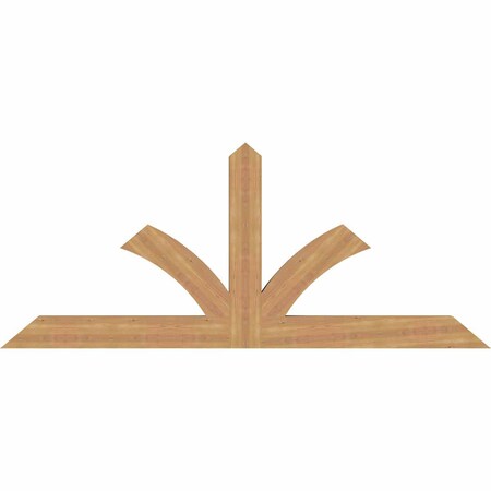 Ekena Millwork Richland Timber Gable Bracket, Western Red Cedar, 84"W x 35"H x 3 1/2"D x 5 1/2"F, 10/12 Pitch GBW084X35X0406RIC00SWR